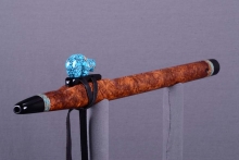 Brazilian Rosewood Burl Native American Flute, Minor, Mid A-4, #J34A (1)